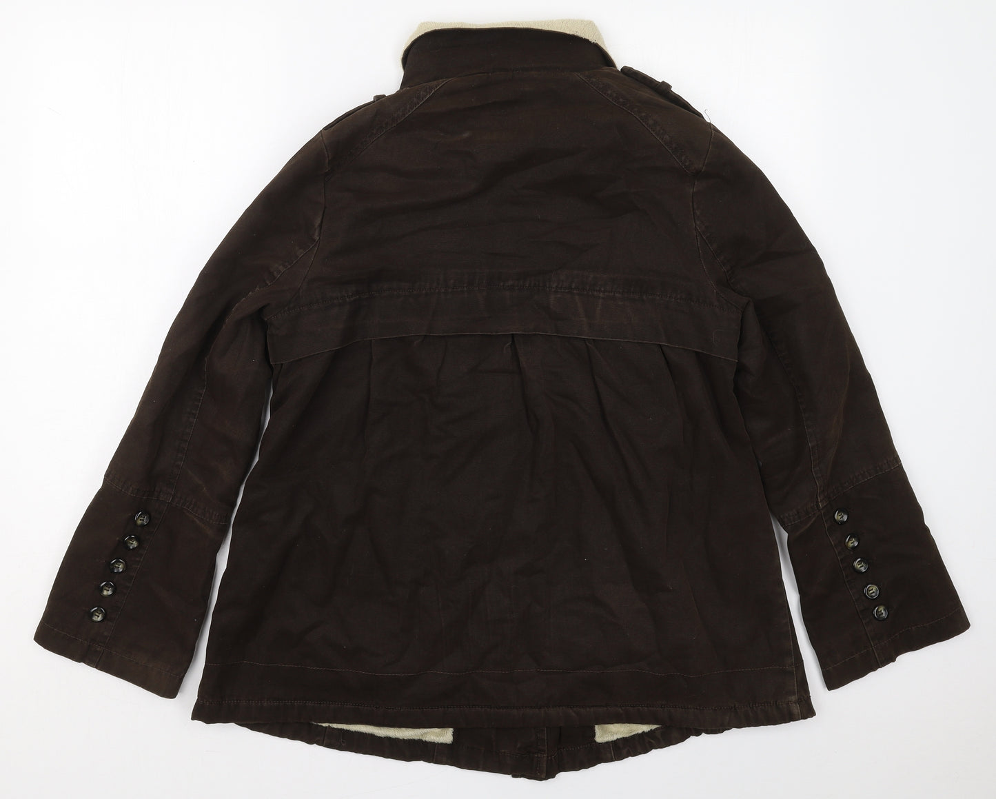 NEXT Womens Brown   Jacket Coat Size 10  Zip