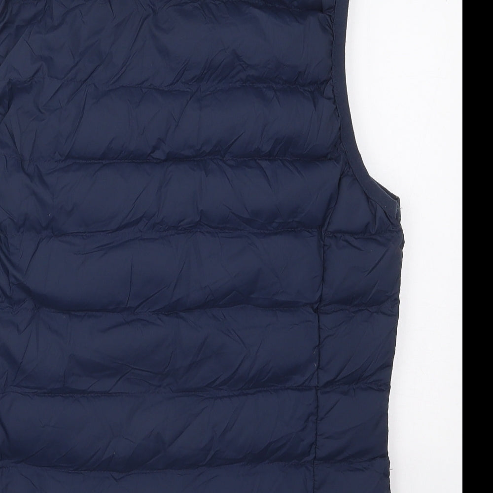 Jack Wills Womens Blue   Gilet Coat Size 10  Zip