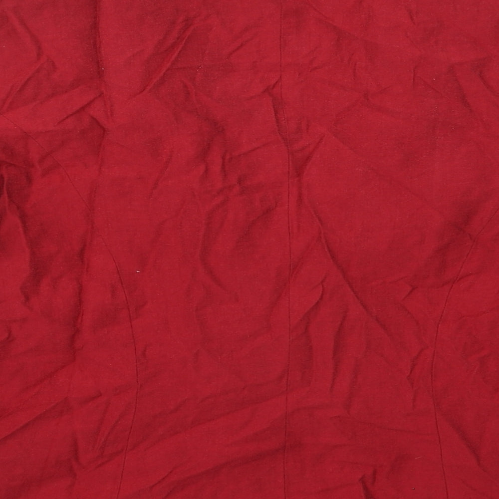 Alex & Co Womens Red   Jacket  Size 10  Button