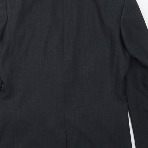 Taylor & Wright Mens Blue  Polyester Jacket Suit Jacket Size 38