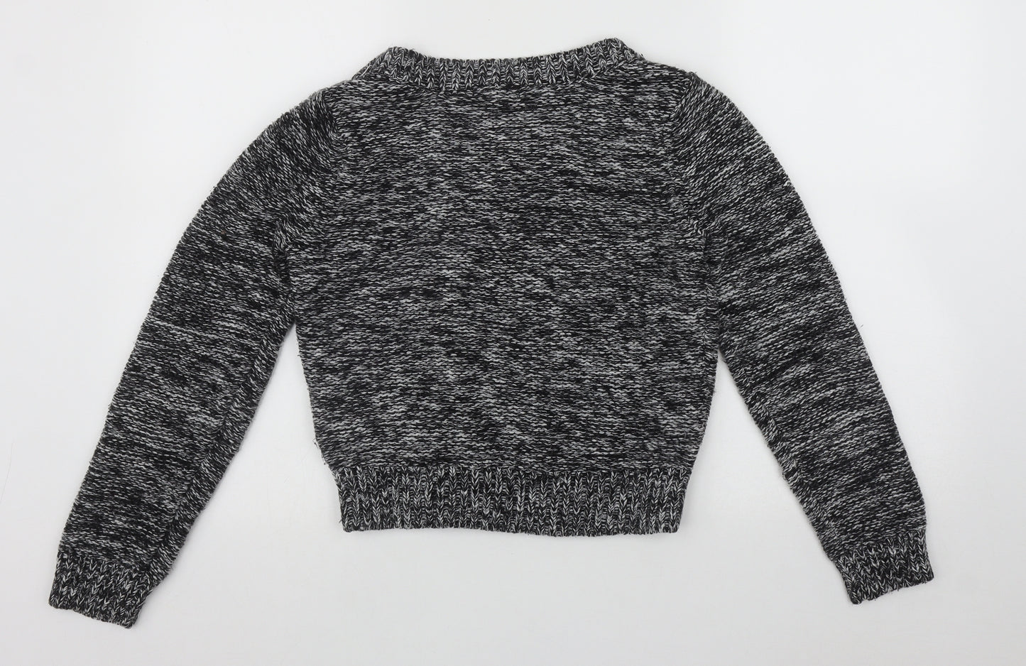 H&M Womens Multicoloured Round Neck  Acrylic Pullover Jumper Size XS   - Cable Knit