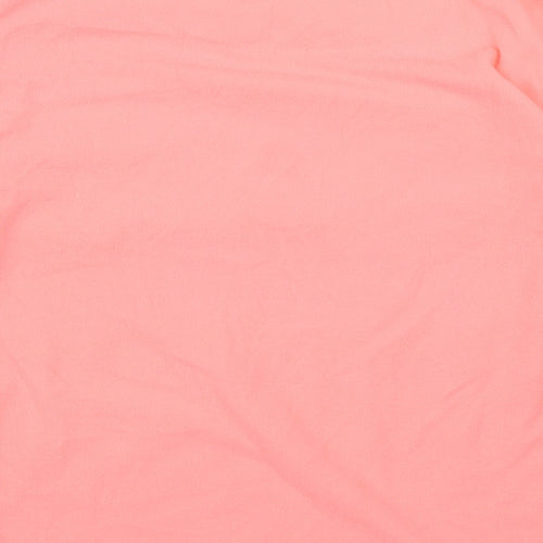 Primark Girls Pink Roll Neck  Polyester Pullover Jumper Size 9-10 Years   - GIRL POWER FOREVER