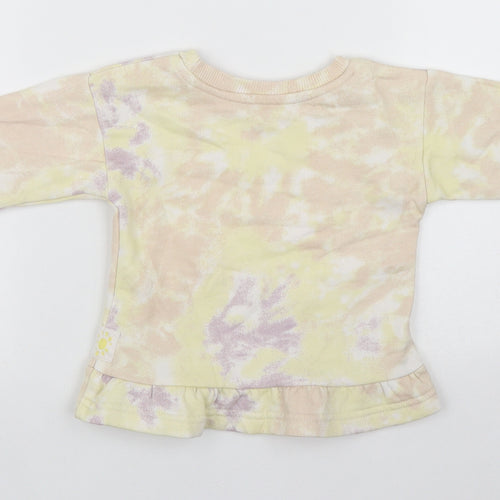 Nutmeg Girls Multicoloured Geometric Cotton Kimono Blouse Size 2 Years Roll Neck  - 1 1/2 - 2 years