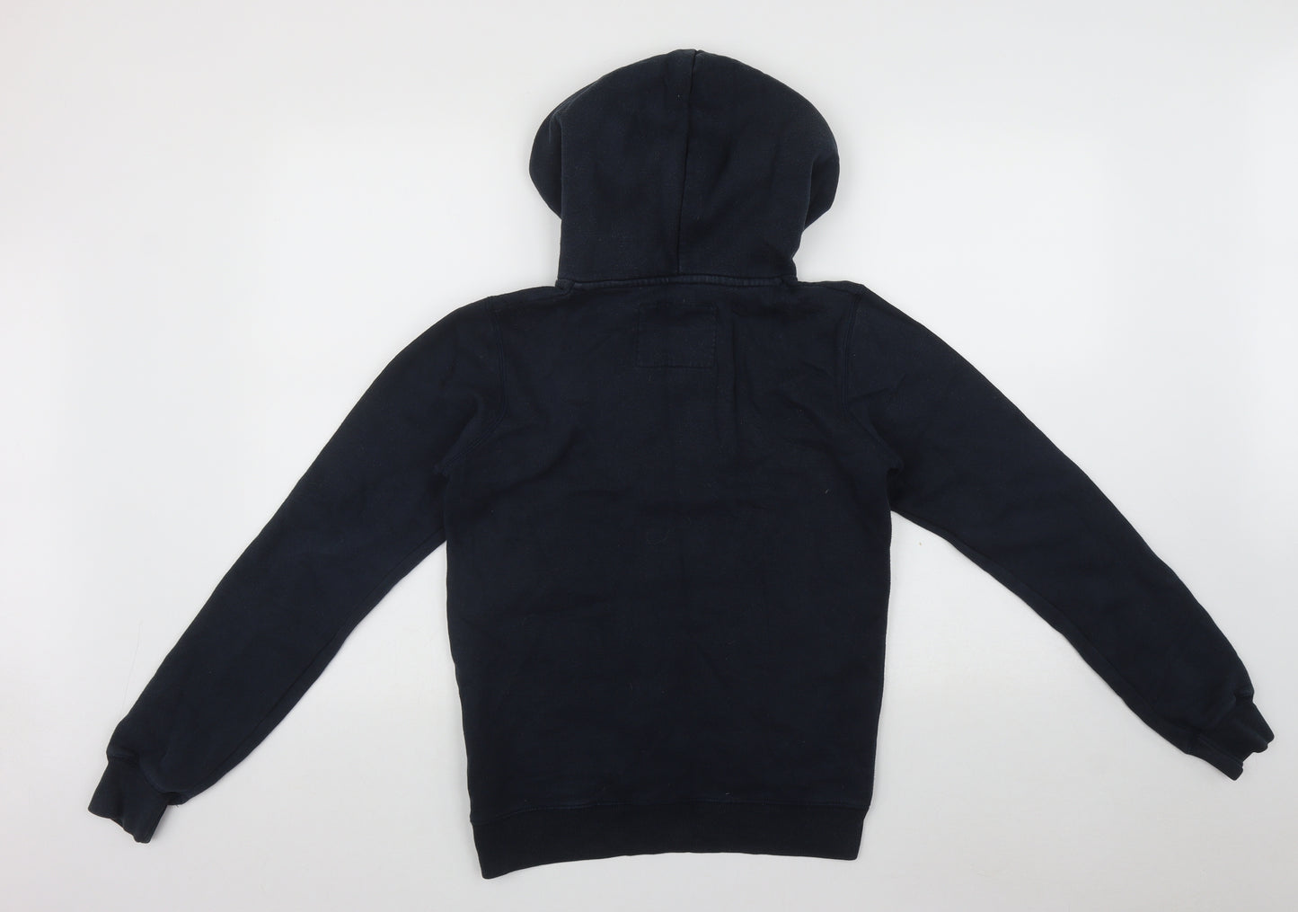 Jack Wills Womens Blue  Cotton Pullover Hoodie Size 8  Tie