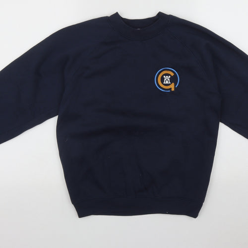 Trutex Mens Blue Roll Neck  Polyester Pullover Jumper Size S