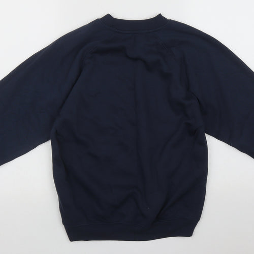 Trutex Mens Blue Roll Neck  Polyester Pullover Jumper Size S