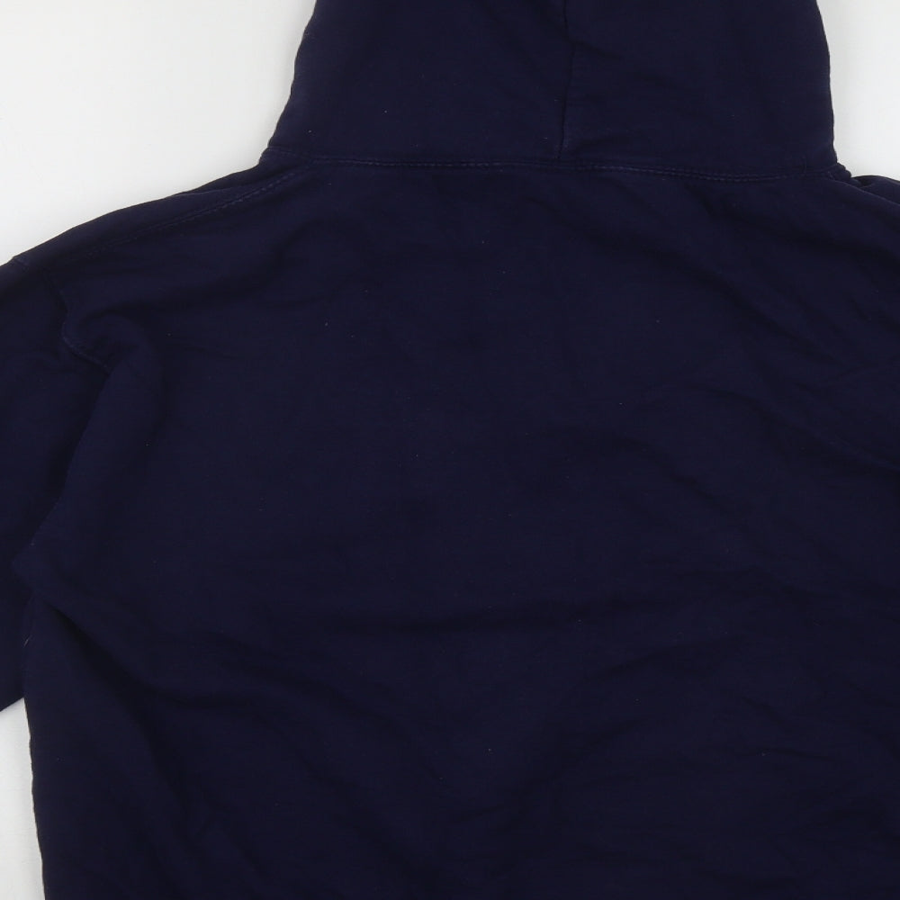 AWD Mens Blue  Cotton Pullover Hoodie Size L   - Cosplay Print