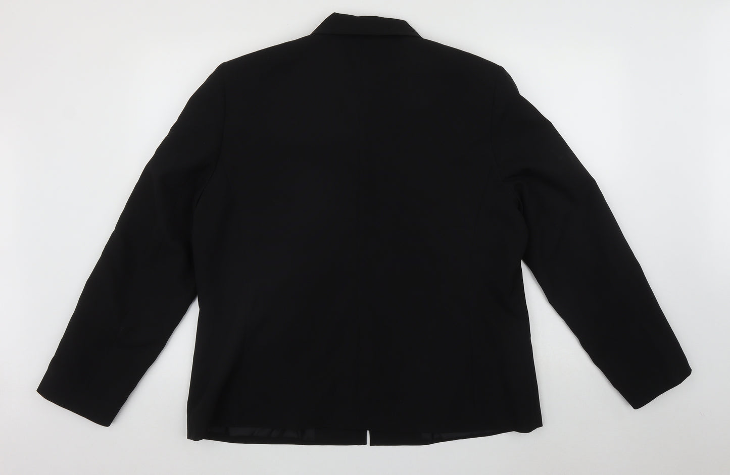 Bonmarché Womens Black   Gilet Jacket Size 20  Zip - Shoulder Pads