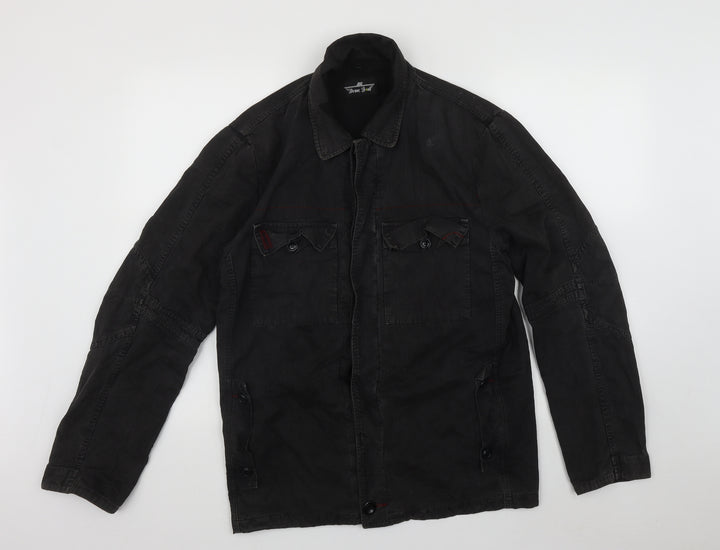 Brave Soul Womens Black Jacket Size XS Button