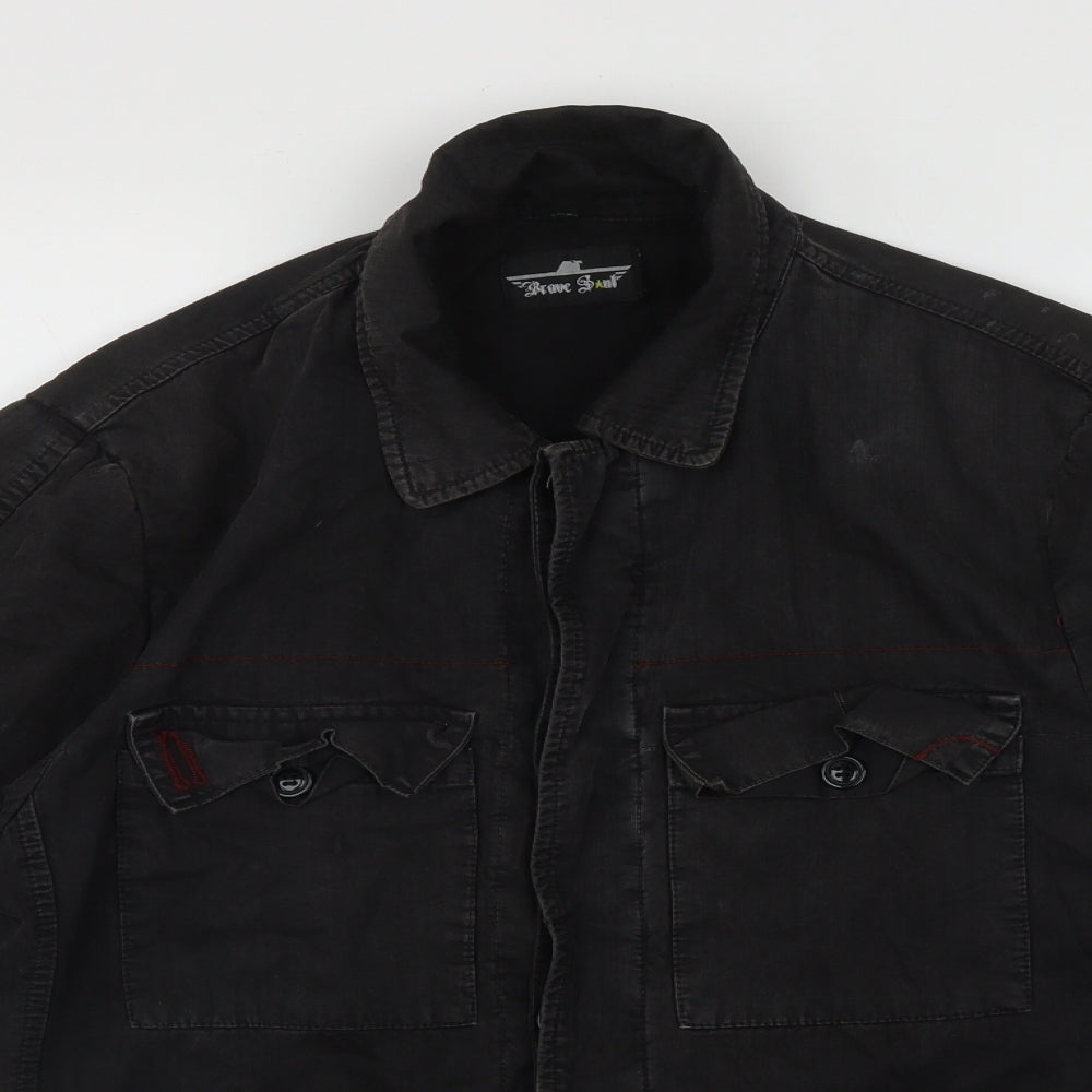 Brave Soul Womens Black   Jacket  Size XS  Button