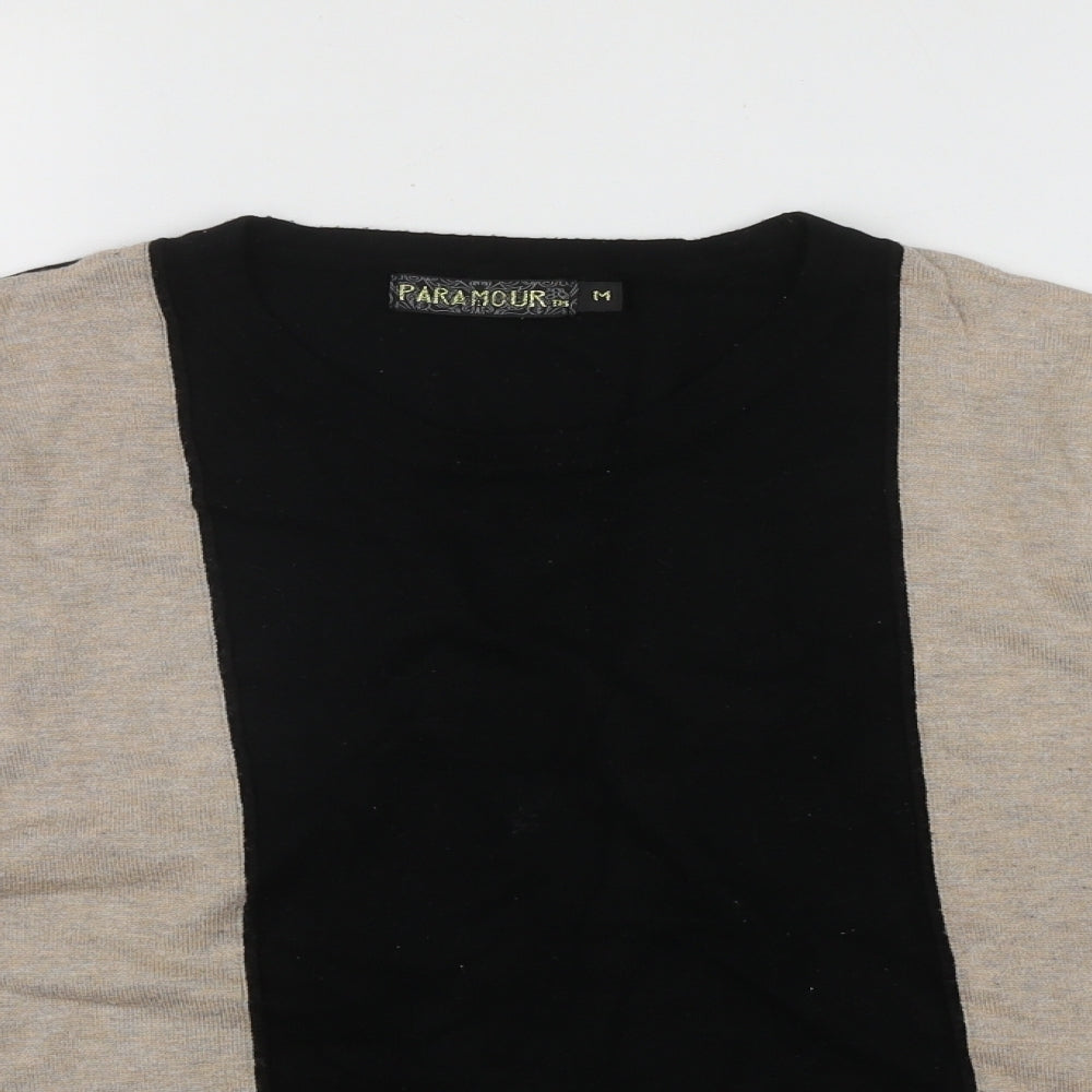 Paramour Womens Multicoloured Roll Neck  Polyester Henley Jumper Size M   - Zip Detail