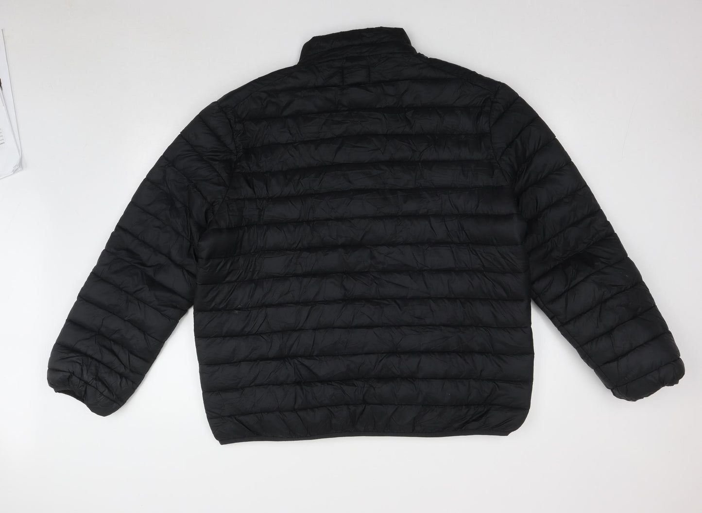 TU Mens Black   Puffer Jacket Coat Size XL  Zip