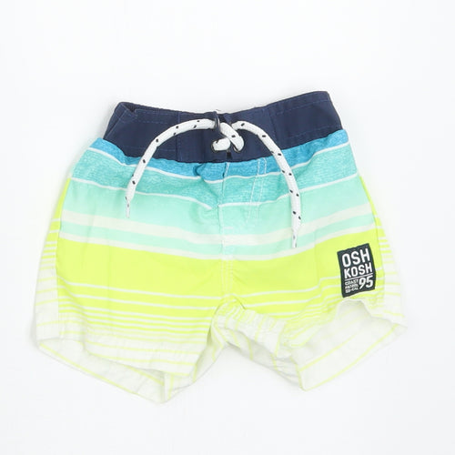 Oshkosh Boys Multicoloured Striped Polyester Cropped Trousers Size 3-6 Months  Tie - Shorts