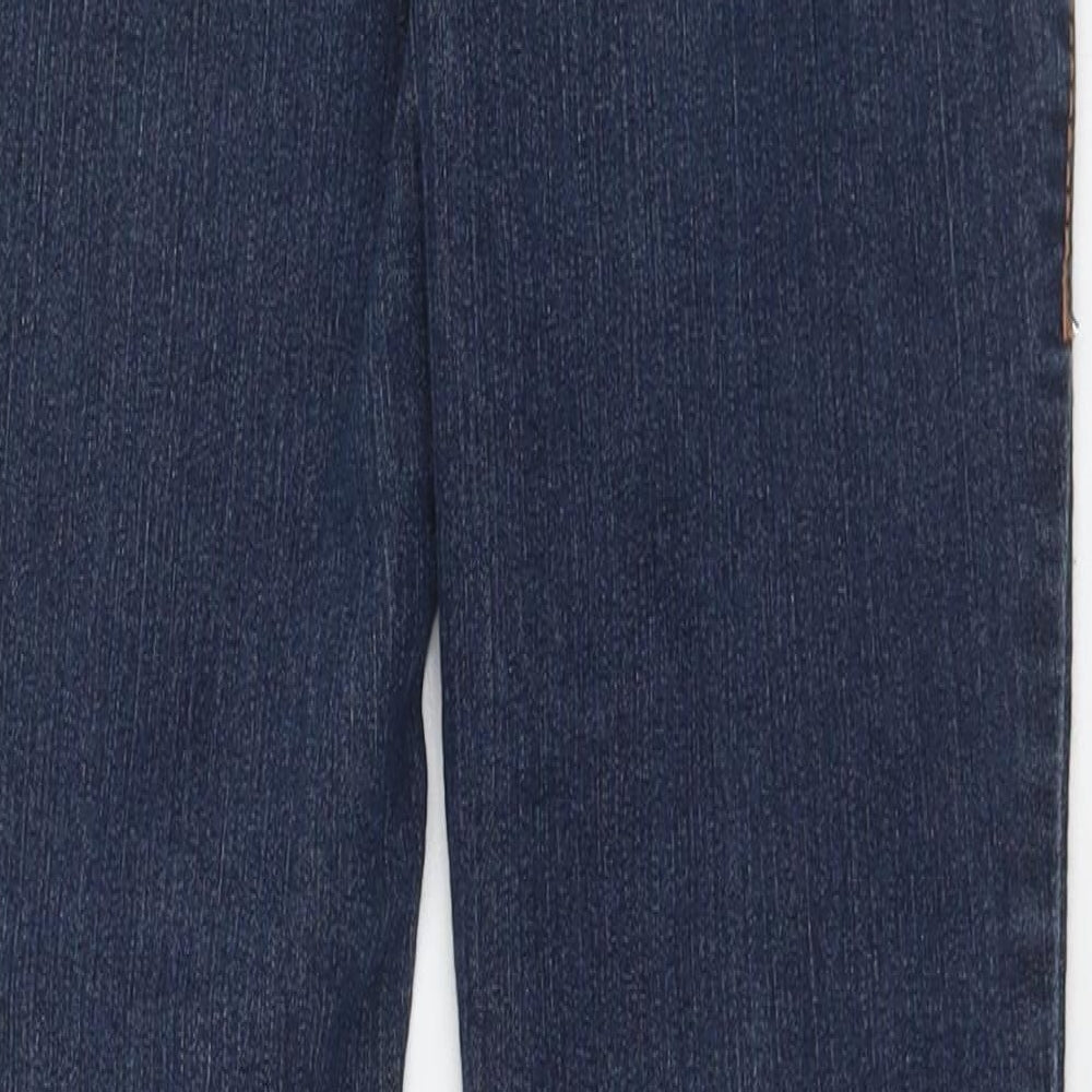 Fragile Womens Blue  Cotton Skinny Jeans Size S L31 in Regular Button -