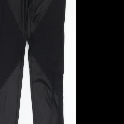 Club London Womens Black  Cotton Capri Leggings Size S L26 in