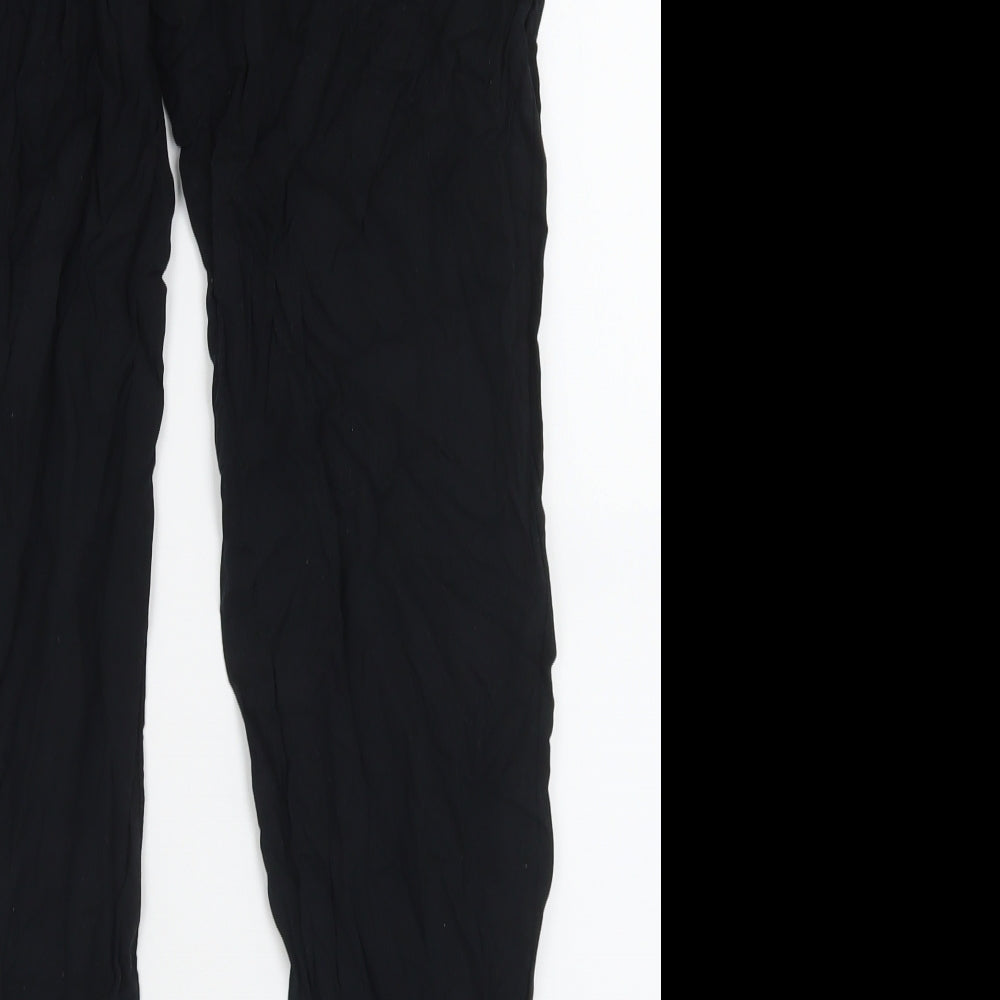 George Womens Black  Viscose Trousers  Size 14 L28 in Regular