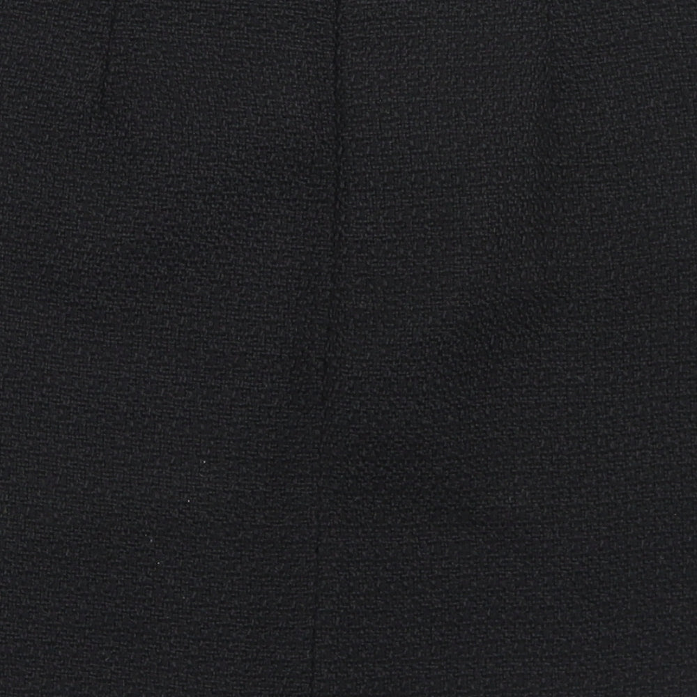 Dunnes Stores Womens Black  Polyester A-Line Skirt Size 12   Zip
