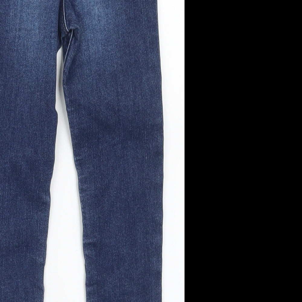 George Boys Blue  Cotton Skinny Jeans Size 4-5 Years  Regular Tie