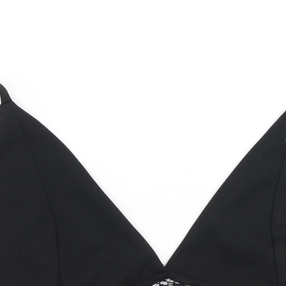 Bershka Womens Black  Polyester Camisole Blouse Size L V-Neck