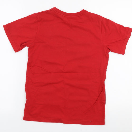 Converse Boys Red  Cotton Jersey T-Shirt Size M Round Neck Pullover