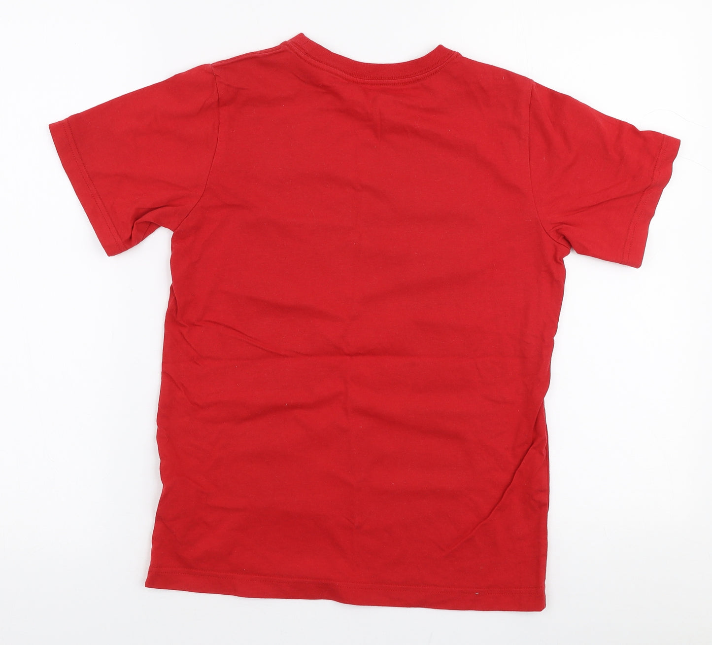 Converse Boys Red  Cotton Jersey T-Shirt Size M Round Neck Pullover