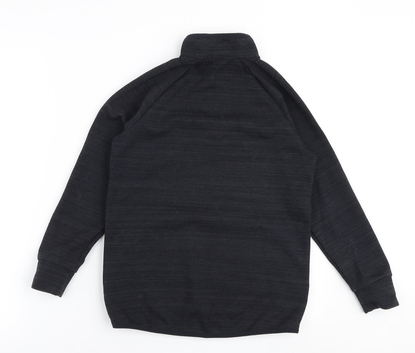 Dunnes Stores Boys Black  Polyester Pullover Sweatshirt Size 10-11 Years  Zip