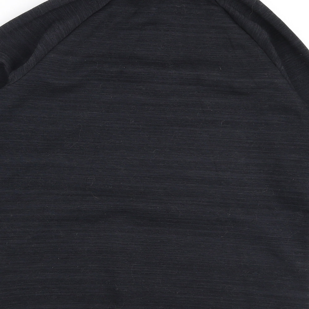 Dunnes Stores Boys Black  Polyester Pullover Sweatshirt Size 10-11 Years  Zip