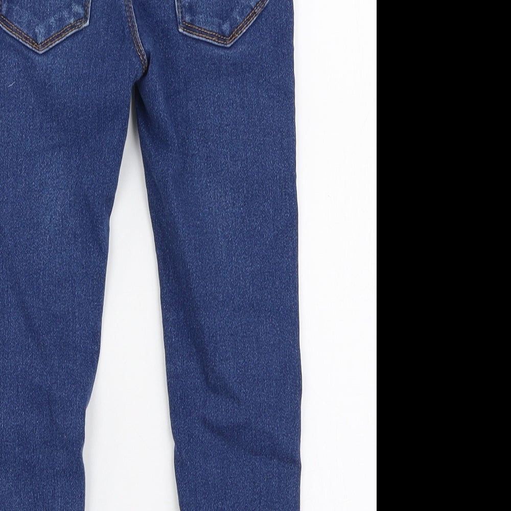Denim Co Girls Blue  Cotton Jegging Jeans Size 5-6 Years  Slim Pullover