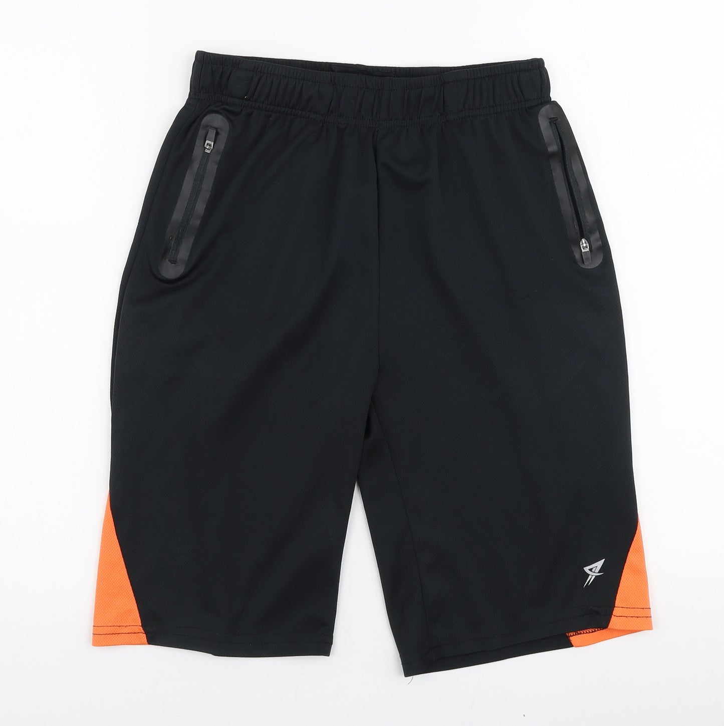 Primark Boys Black  Polyester Sweat Shorts Size 13-14 Years  Regular Drawstring