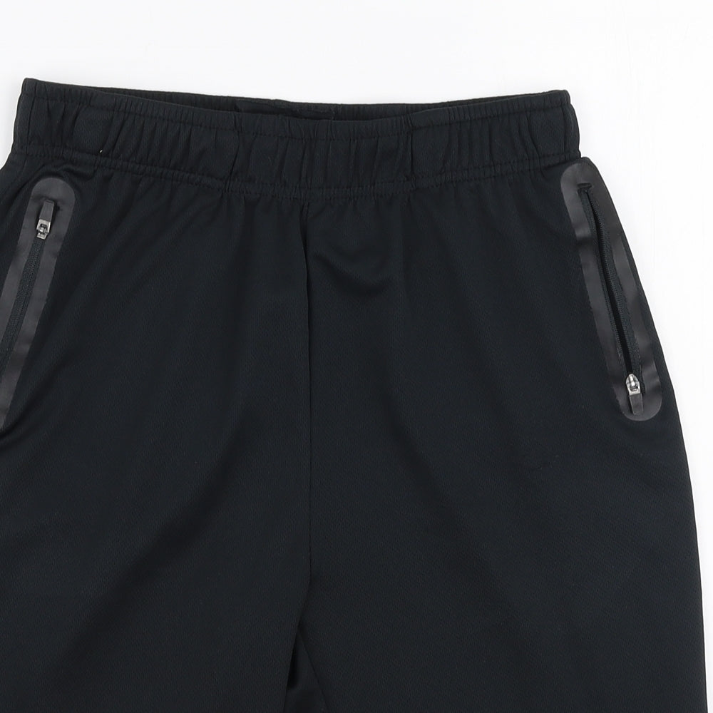 Primark Boys Black  Polyester Sweat Shorts Size 13-14 Years  Regular Drawstring