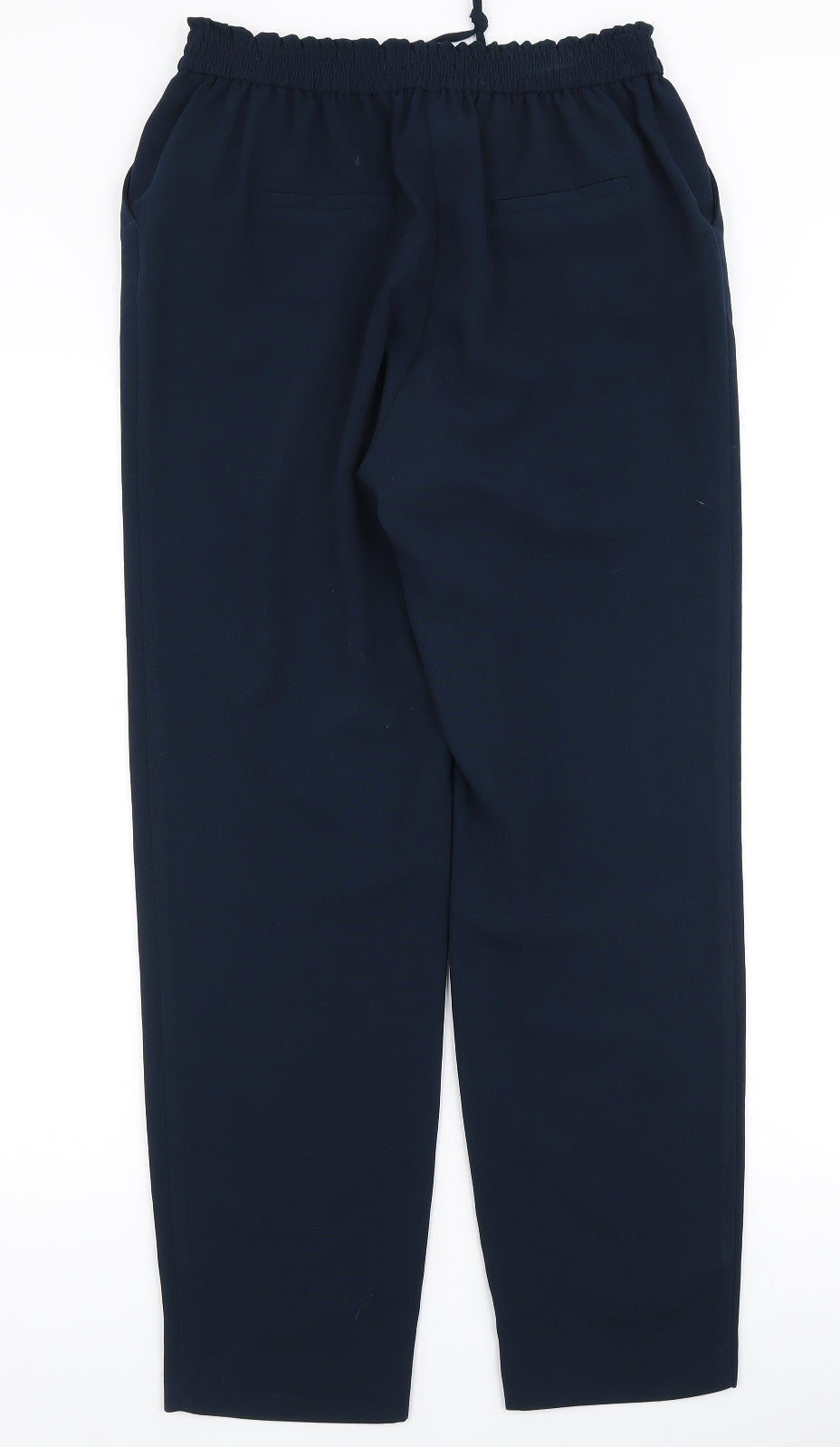 Dunnes Stores Womens Blue  Polyester Trousers  Size XS L28 in Regular Drawstring