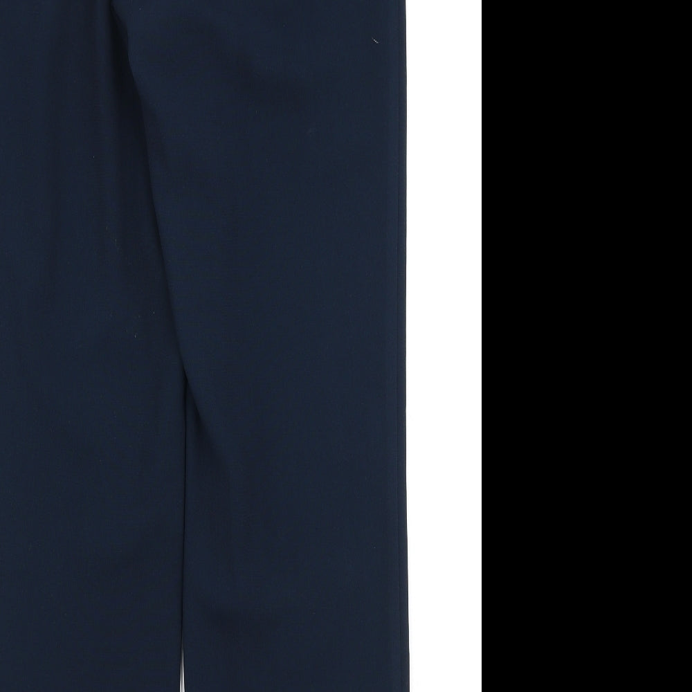 Dunnes Stores Womens Blue  Polyester Trousers  Size XS L28 in Regular Drawstring