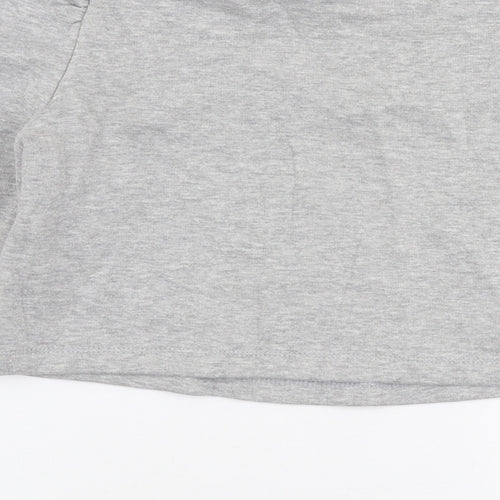 PRETTYLITTLETHING Womens Grey  Polyester Pullover Sweatshirt Size 8  Pullover