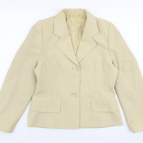 BHS Womens Beige   Jacket Blazer Size 8  Button