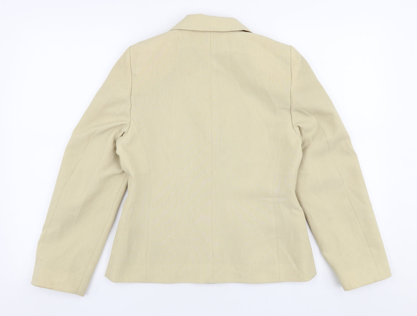 BHS Womens Beige   Jacket Blazer Size 8  Button