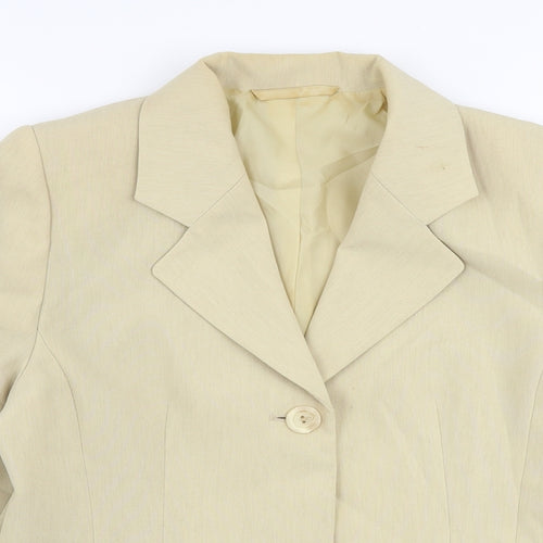 BHS Womens Beige   Jacket Blazer Size 8  Button