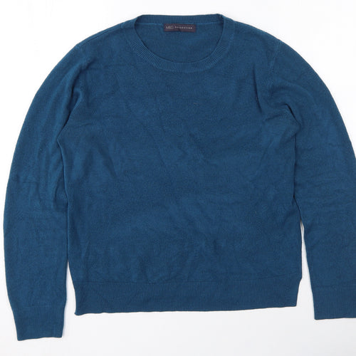 Marks and Spencer Womens Blue  Acrylic Pullover Sweatshirt Size 12  Pullover