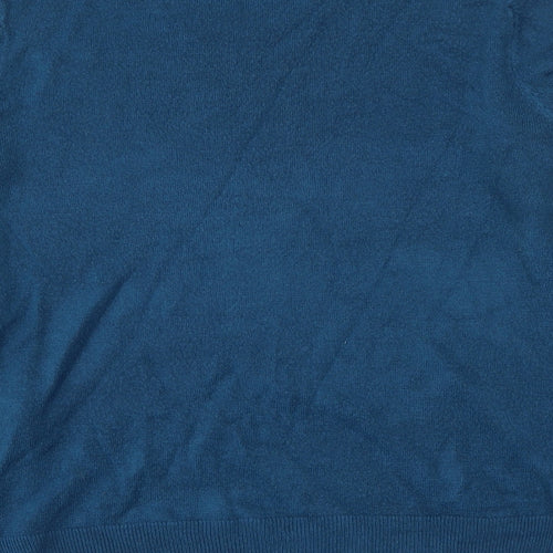 Marks and Spencer Womens Blue  Acrylic Pullover Sweatshirt Size 12  Pullover