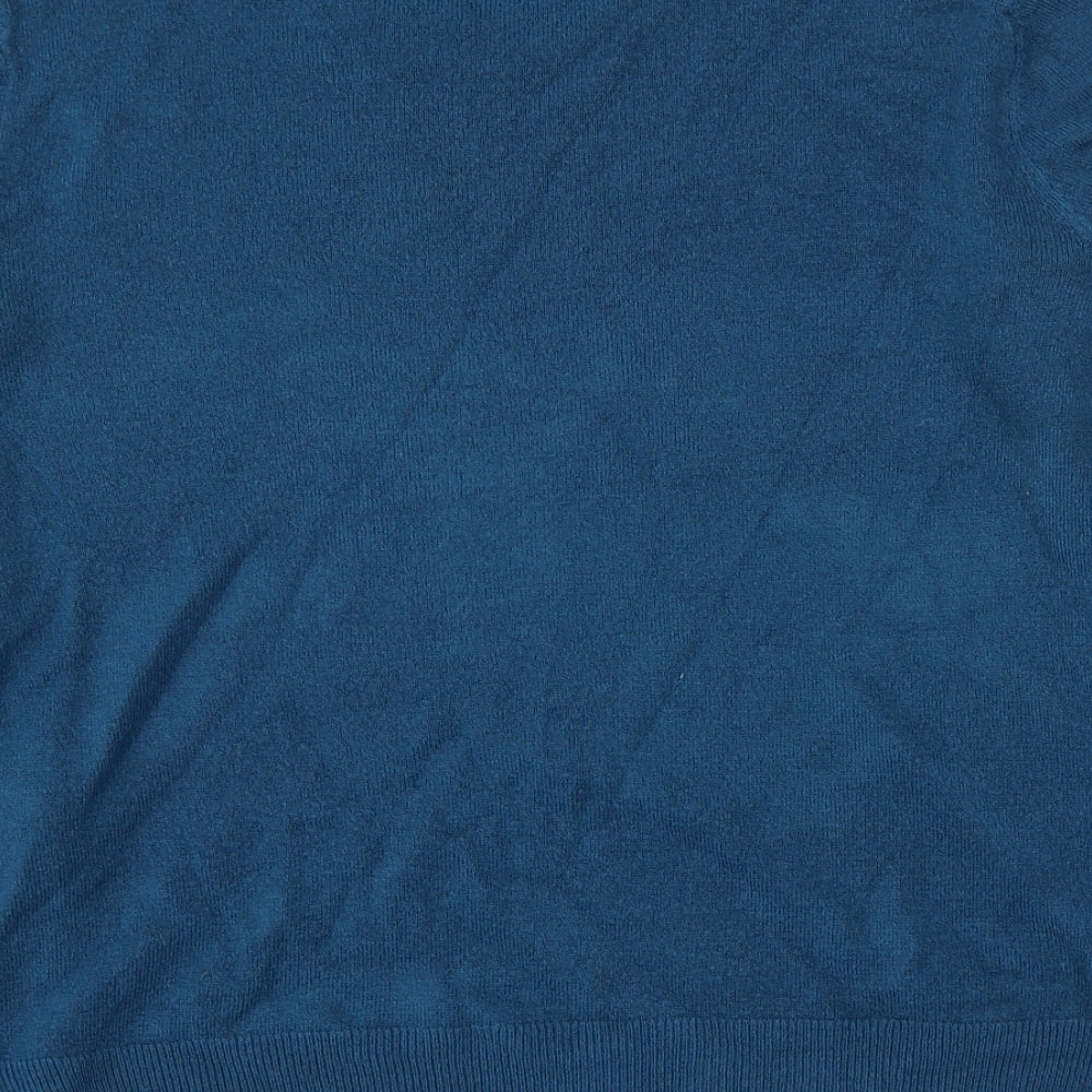 Marks and Spencer Womens Blue  Acrylic Pullover Sweatshirt Size 12  Pullover