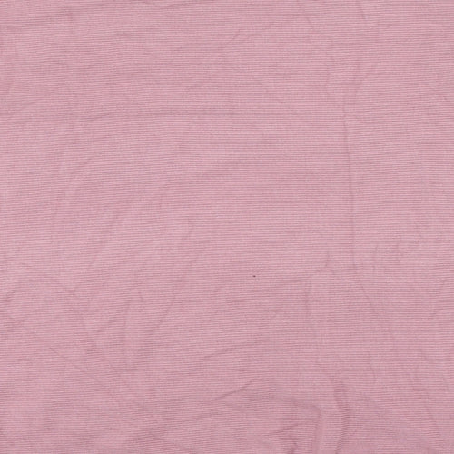 Studio Womens Pink Scoop Neck  Viscose Pullover Jumper One Size   - sequins around neckline