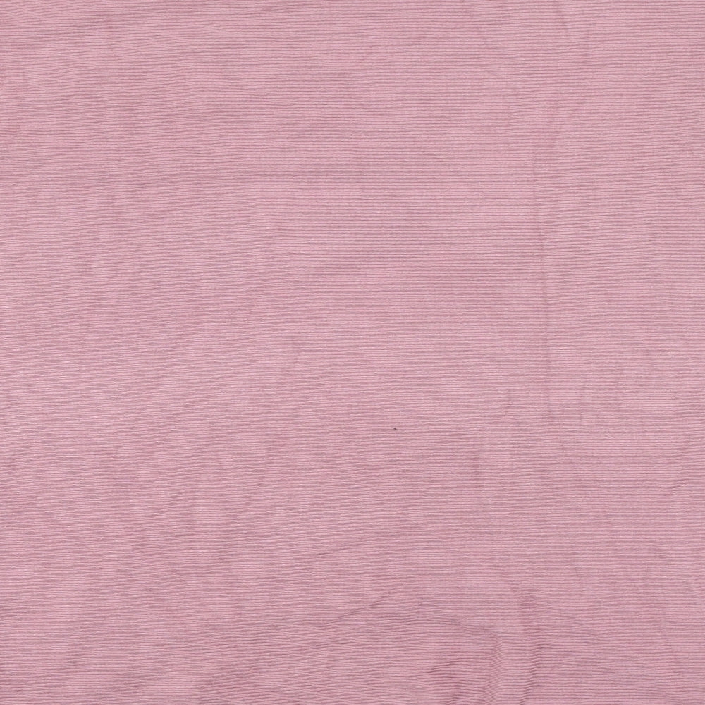 Studio Womens Pink Scoop Neck  Viscose Pullover Jumper One Size   - sequins around neckline