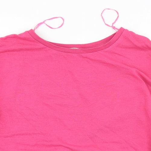 Clockhouse Womens Pink Scoop Neck  Polyester Pullover Jumper Size S