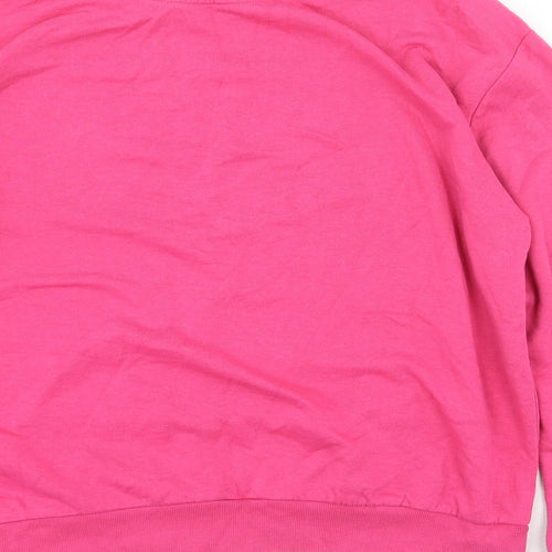 Clockhouse Womens Pink Scoop Neck  Polyester Pullover Jumper Size S