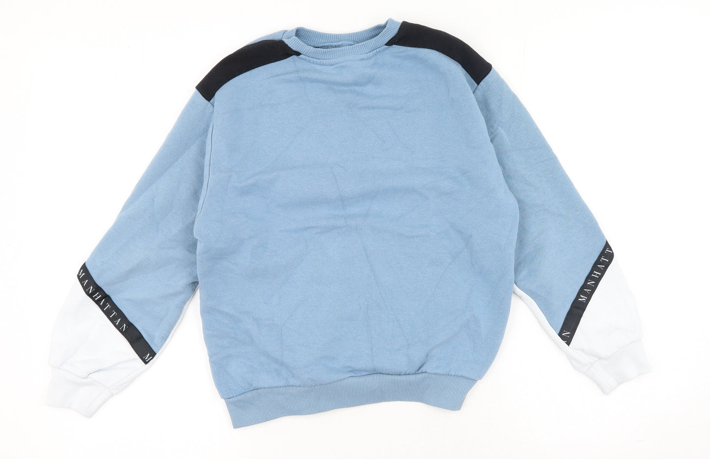 New Look Boys Blue Round Neck  Polyester Pullover Jumper Size 9 Years  Pullover - NYC Upper East Side
