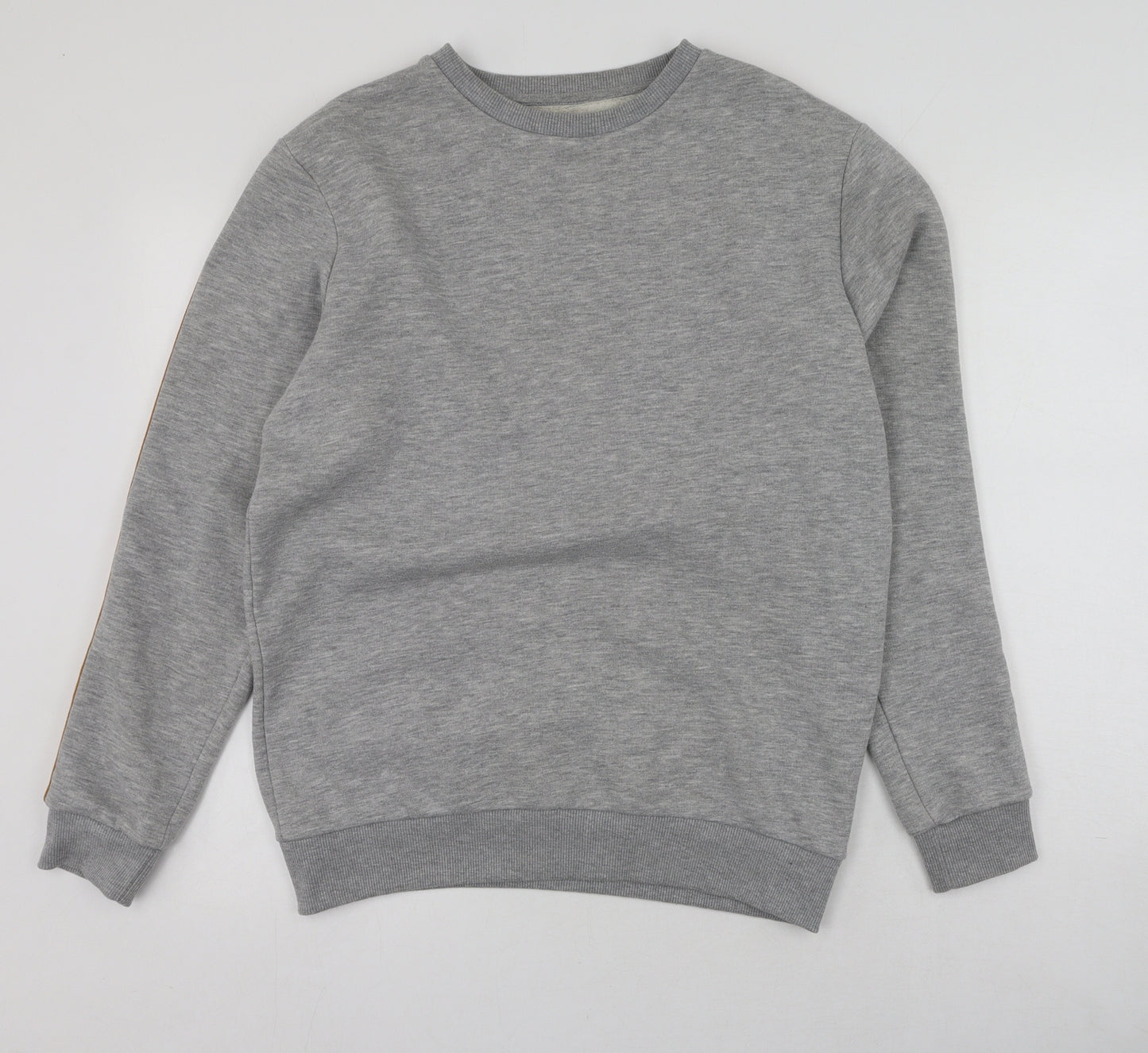 Boohoo Mens Grey  Polyester Pullover Sweatshirt Size M