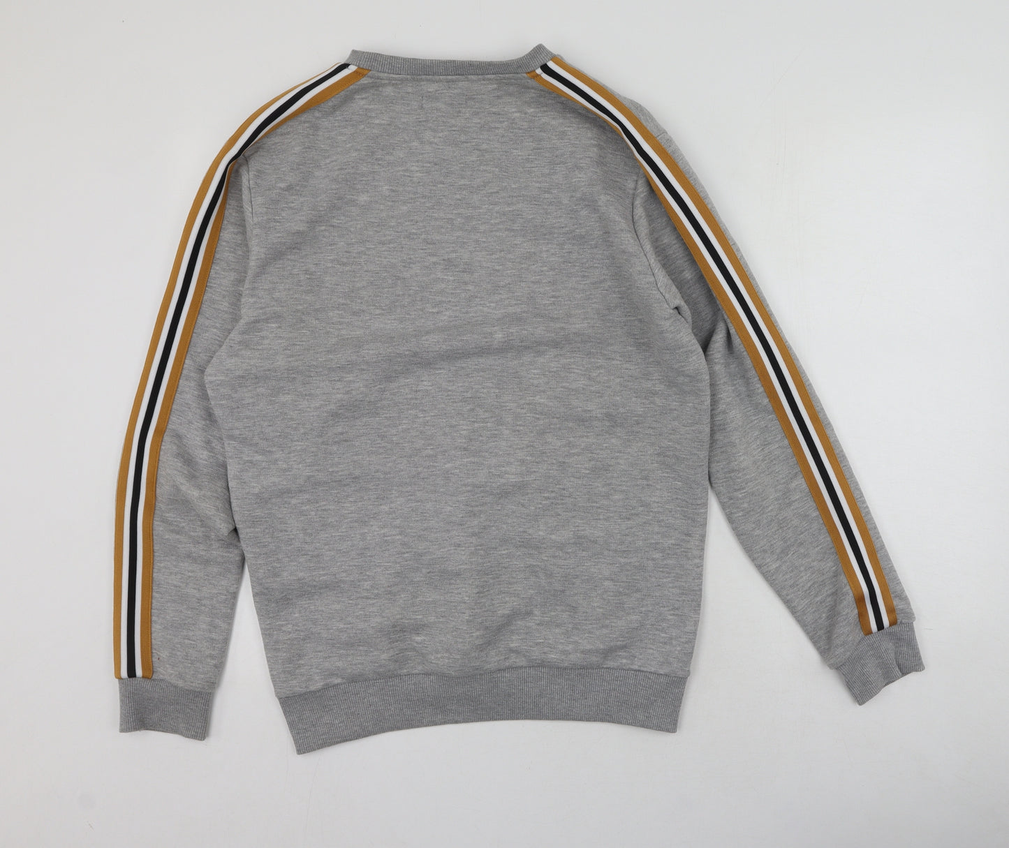 Boohoo Mens Grey  Polyester Pullover Sweatshirt Size M