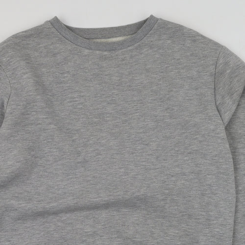Boohoo Mens Grey  Polyester Pullover Sweatshirt Size M