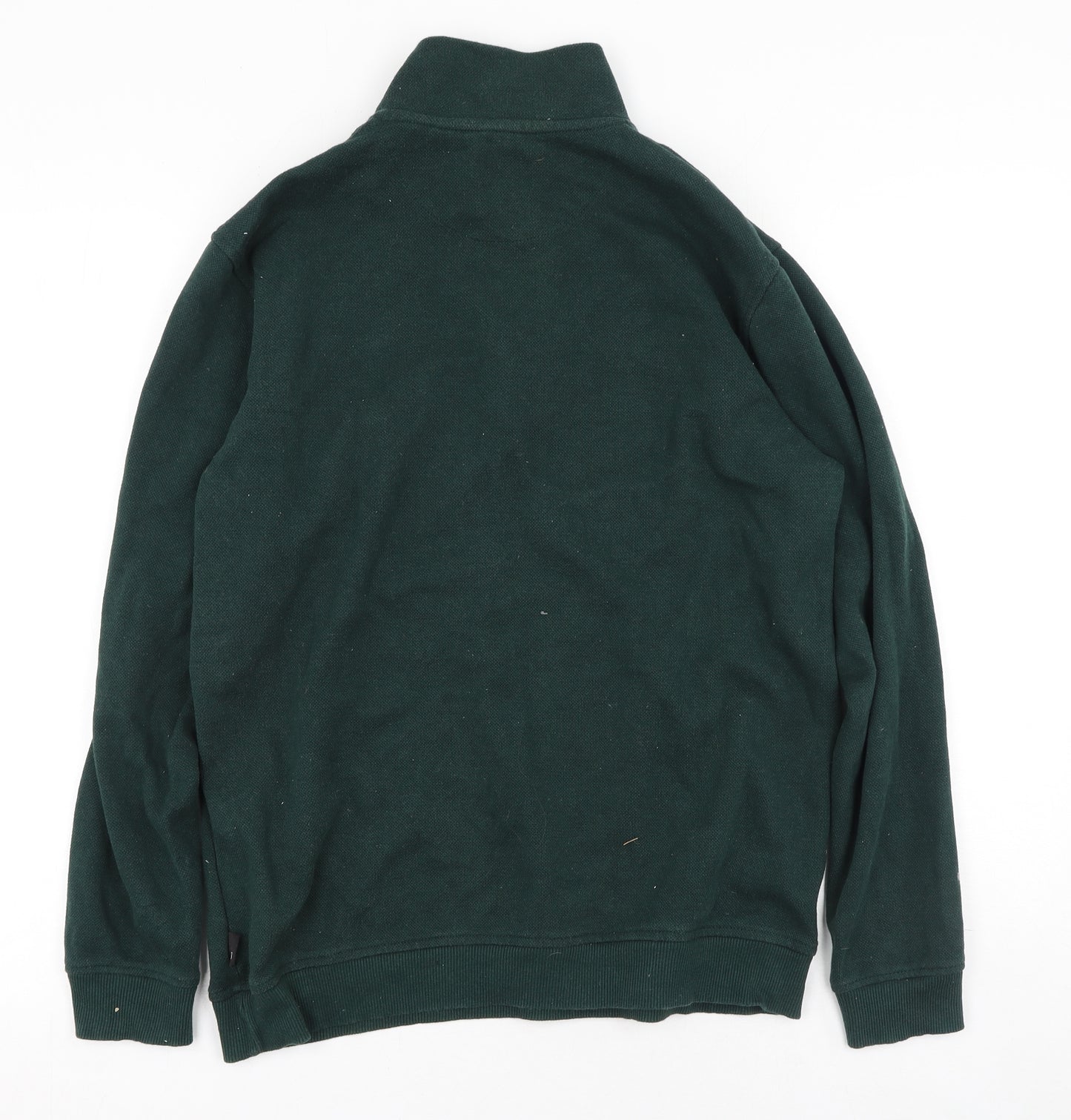Burton Mens Green High Neck  Cotton Pullover Jumper Size M