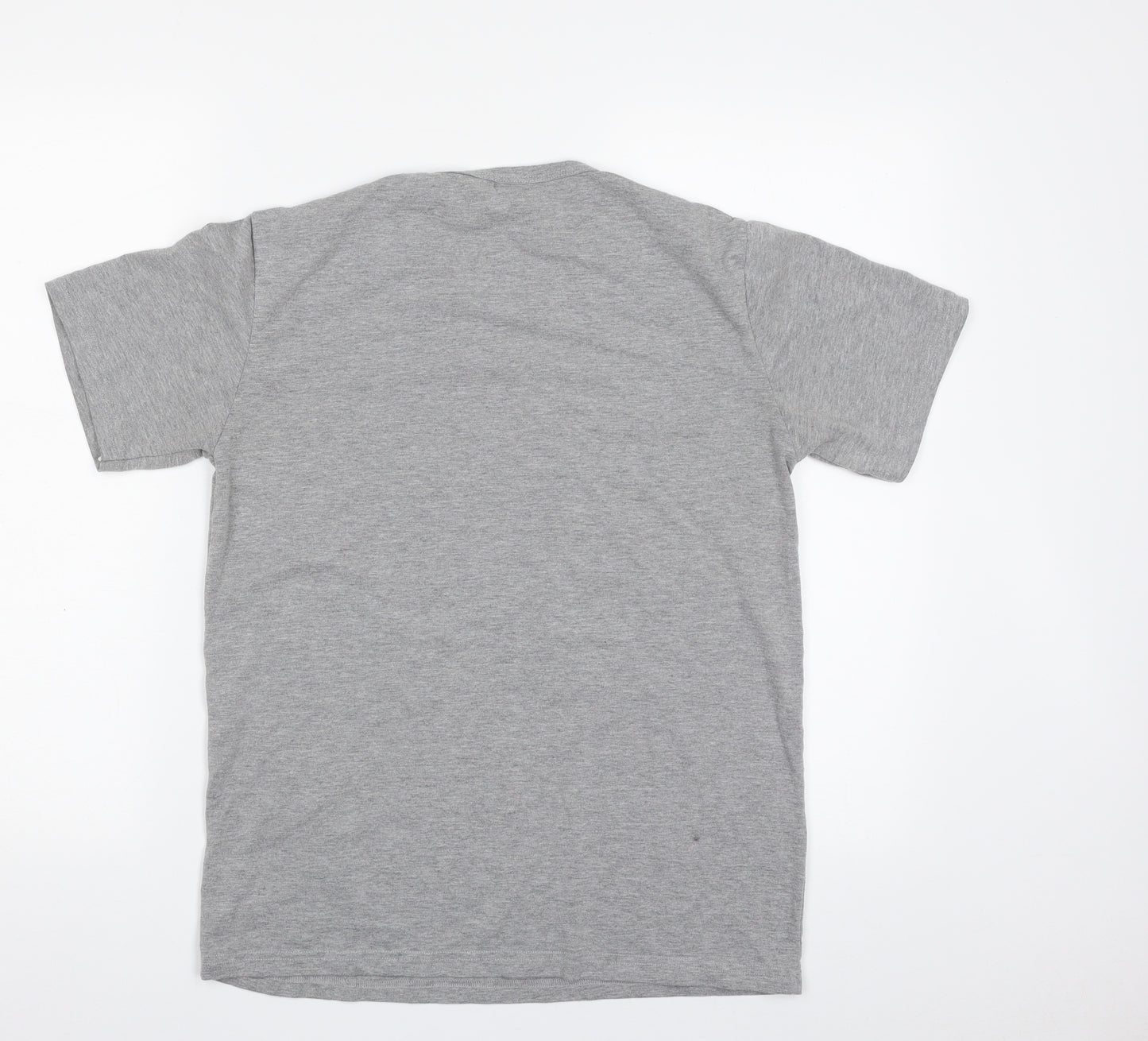 Calvin Klein Womens Grey  Polyester Basic T-Shirt Size S Crew Neck