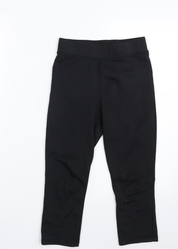 DOMYOS Womens Black Polyester Compression Leggings Size S L18 in Athletic
